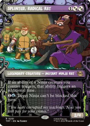 Splinter, Radical Rat (Showcase) (TMT-251)