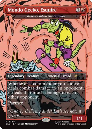 Mondo Gecko, Esquire - Kediss, Emberclaw Familiar (SLD-2364)
