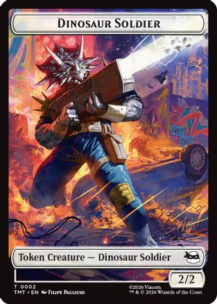 Dinosaur Soldier // Copy Double-Sided Token (TMT-2 // 1)