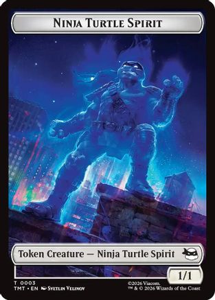 Ninja Turtle Spirit // Food Double-Sided Token (TMT-3 // 8)
