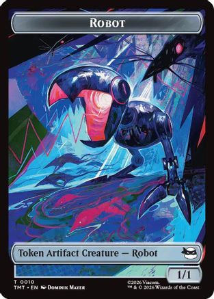 Robot // Food Double-Sided Token (TMT-10 // 8) (Foil)