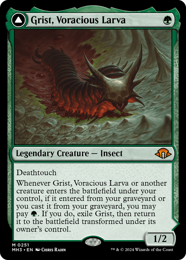 Grist, Voracious Larva // Grist, the Plague Swarm (MH3-251) (Foil)