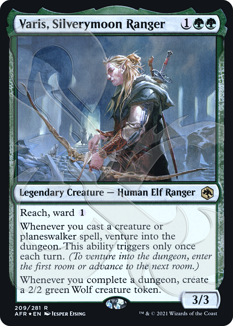 Varis, Silverymoon Ranger (Ampersand Stamped) (AFR&-209A) (Foil)