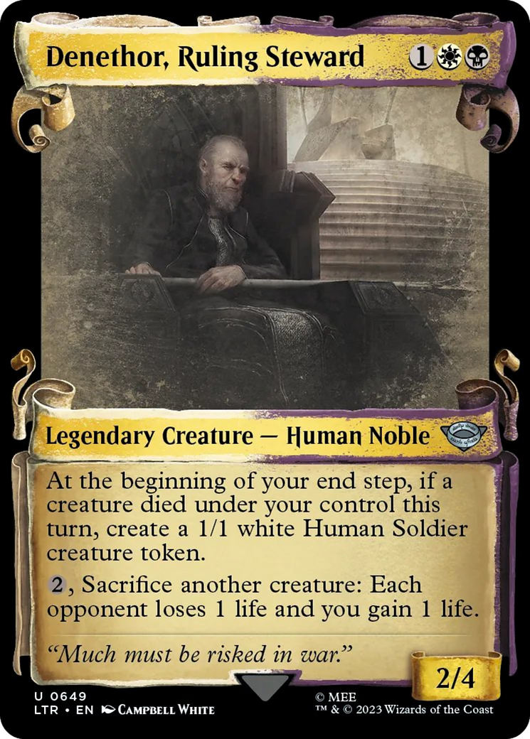 Denethor, Ruling Steward (LTR-649) (Showcase) (Scroll)