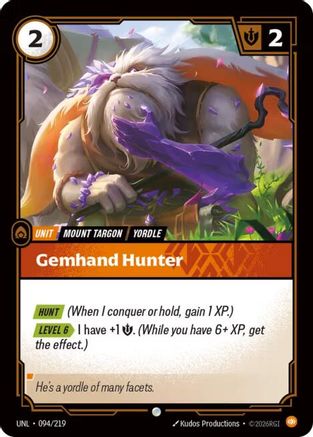Gemhand Hunter (UNL-094) (Foil)