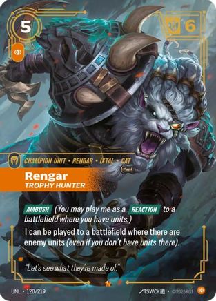 Rengar - Trophy Hunter (UNL-120) (Foil)