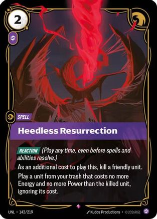 Heedless Resurrection (UNL-142) (Foil)