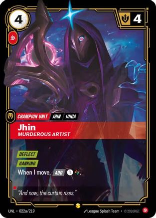 Jhin - Murderous Artist (Alternate Art) (UNL-022a) (Foil)