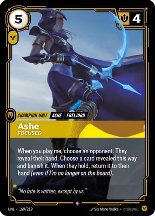 Ashe - Focused (UNL-169) (Foil)