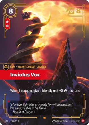 Inviolus Vox (UNL-027) (Foil)
