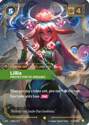 Lillia - Protector of Dreams (Alternate Art) (UNL-058a) (Foil)