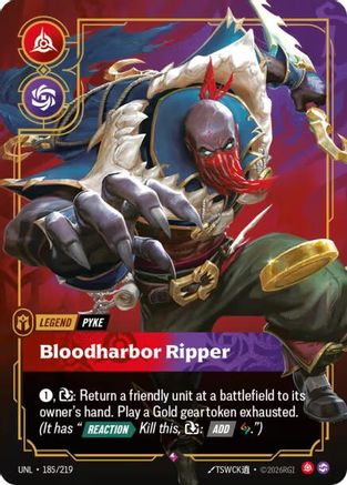 Pyke - Bloodharbor Ripper (UNL-185) (Foil)