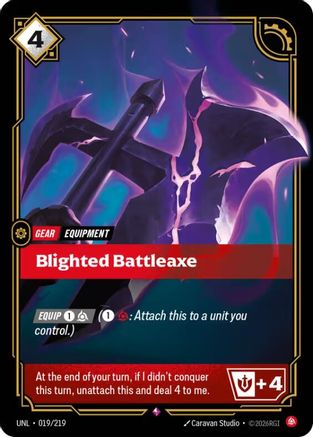 Blighted Battleaxe (UNL-019) (Foil)