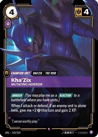 Kha'Zix - Mutating Horror (UNL-143) (Foil)