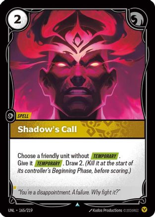 Shadow's Call (UNL-165)