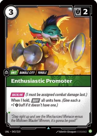 Enthusiastic Promoter (UNL-043) (Foil)