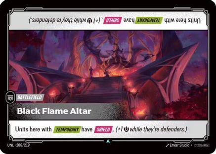 Black Flame Altar (UNL-208) (Foil)
