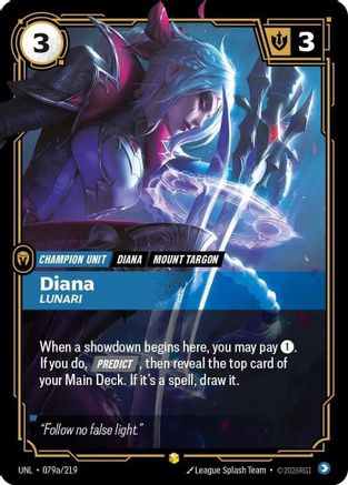 Diana - Lunari (Alternate Art) (UNL-079a) (Foil)