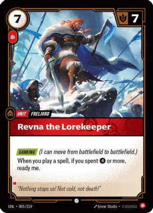 Revna the Lorekeeper (UNL-005) (Foil)