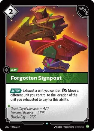 Forgotten Signpost (UNL-045)