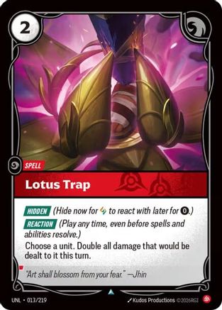 Lotus Trap (UNL-013) (Foil)