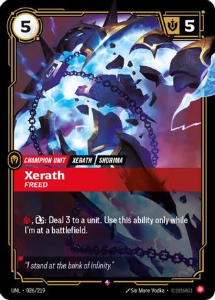 Xerath - Freed (UNL-026) (Foil)