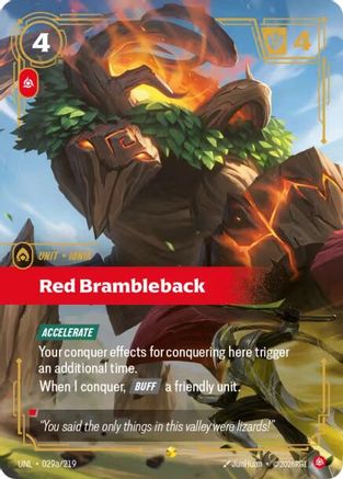 Red Brambleback (Alternate Art) (UNL-029a) (Foil)