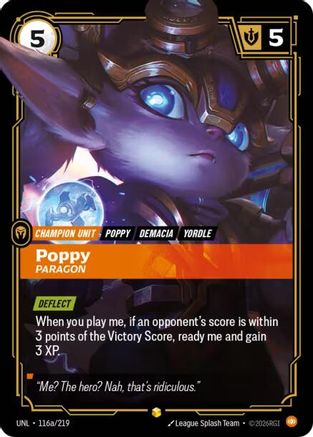Poppy - Paragon (Alternate Art) (UNL-116a) (Foil)