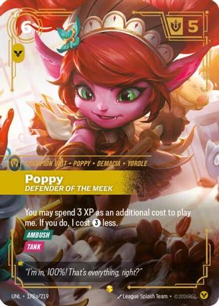 Poppy - Defender of the Meek (Alternate Art) (UNL-178a) (Foil)