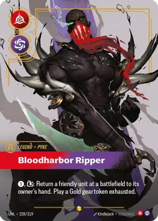Pyke - Bloodharbor Ripper (Overnumbered) (UNL-228) (Foil)