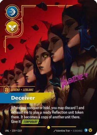 LeBlanc - Deceiver (Signature) (UNL-235*) (Foil)