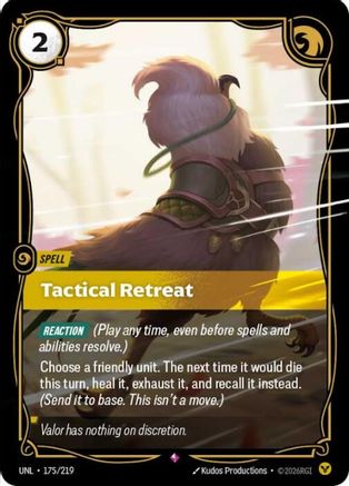 Tactical Retreat (UNL-175) (Foil)