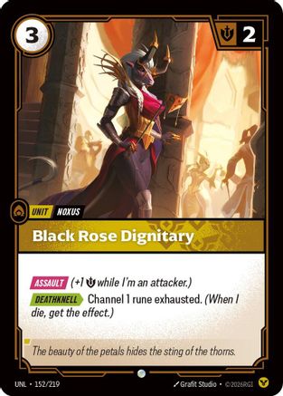Black Rose Dignitary (UNL-152)