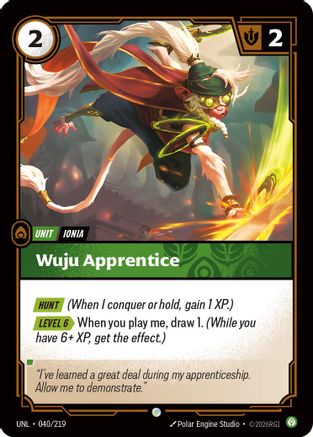 Wuju Apprentice (UNL-040) (Foil)