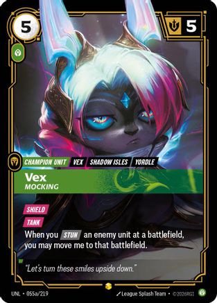 Vex - Mocking (Alternate Art) (UNL-055a) (Foil)