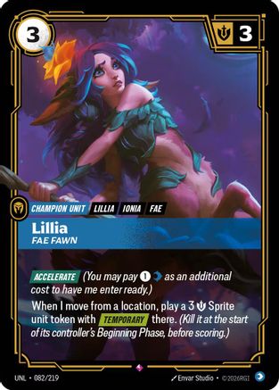 Lillia - Fae Fawn (UNL-082) (Foil)