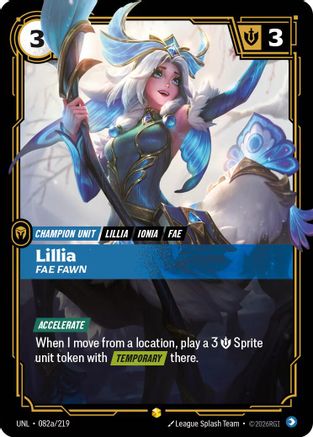 Lillia - Fae Fawn (Alternate Art) (UNL-082a) (Foil)
