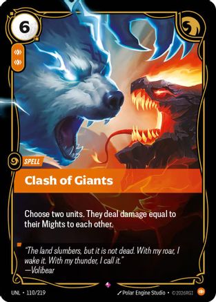 Clash of Giants (UNL-110) (Foil)