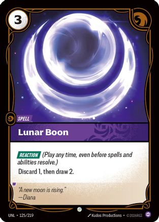 Lunar Boon (UNL-125) (Foil)