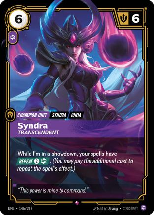 Syndra - Transcendent (UNL-146) (Foil)