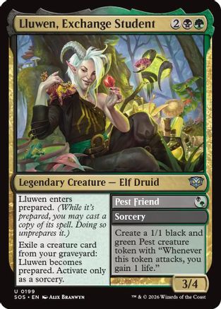 Lluwen, Exchange Student (SOS-199) (Foil)