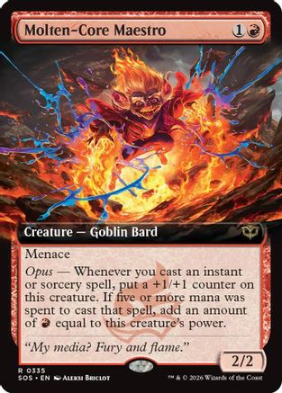 Molten-Core Maestro (Extended Art) (SOS-335) (Foil)