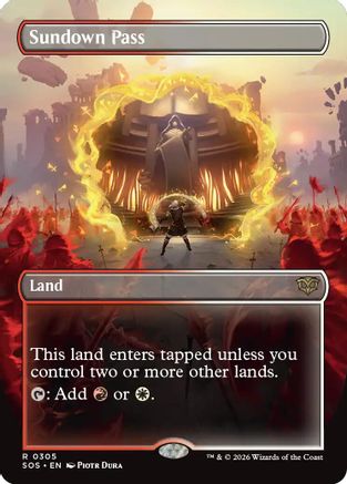 Sundown Pass (Borderless) (SOS-305) (Foil)
