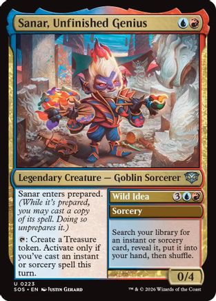 Sanar, Unfinished Genius (SOS-223) (Foil)