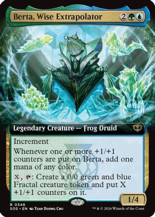 Berta, Wise Extrapolator (Extended Art) (SOS-346) (Foil)