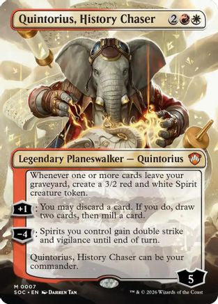 Quintorius, History Chaser (Borderless) (SOC-007) (Foil)