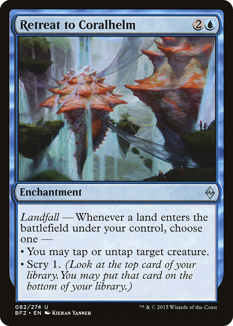 Retreat to Coralhelm (BFZ-082) (Foil)