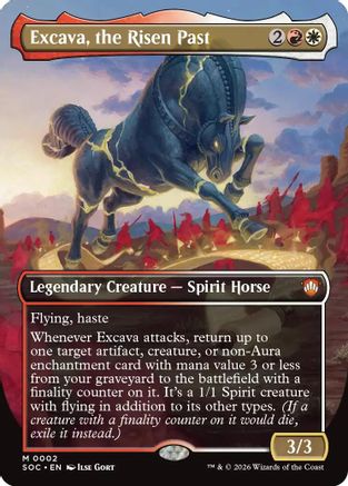 Excava, the Risen Past (Borderless) (SOC-002) (Foil)