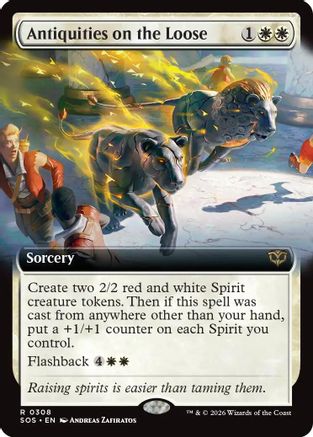Antiquities on the Loose (Extended Art) (SOS-308) (Foil)