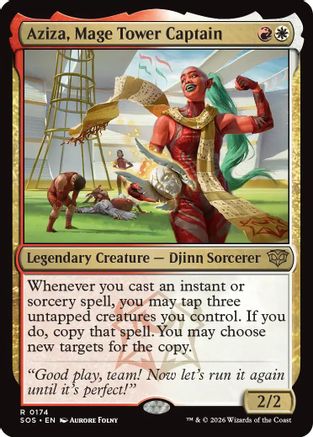 Aziza, Mage Tower Captain (SOS-174) (Foil)